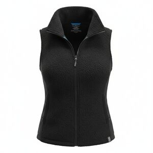 L.L. Bean Velour Black Vest Size Small